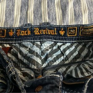 Rock Revival Denim with Striped Lining